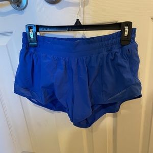 Lululemon blue hotty hot shorts